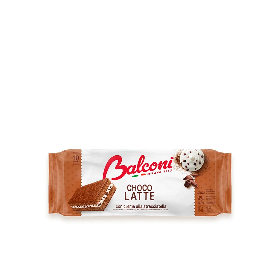 Balconi Choco Latte Stracciatella 10 x 28 gr - Image 2