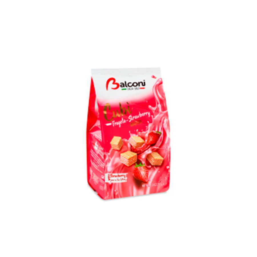 Balconi Bolachas Cubos Morango 250 gr - Image 2