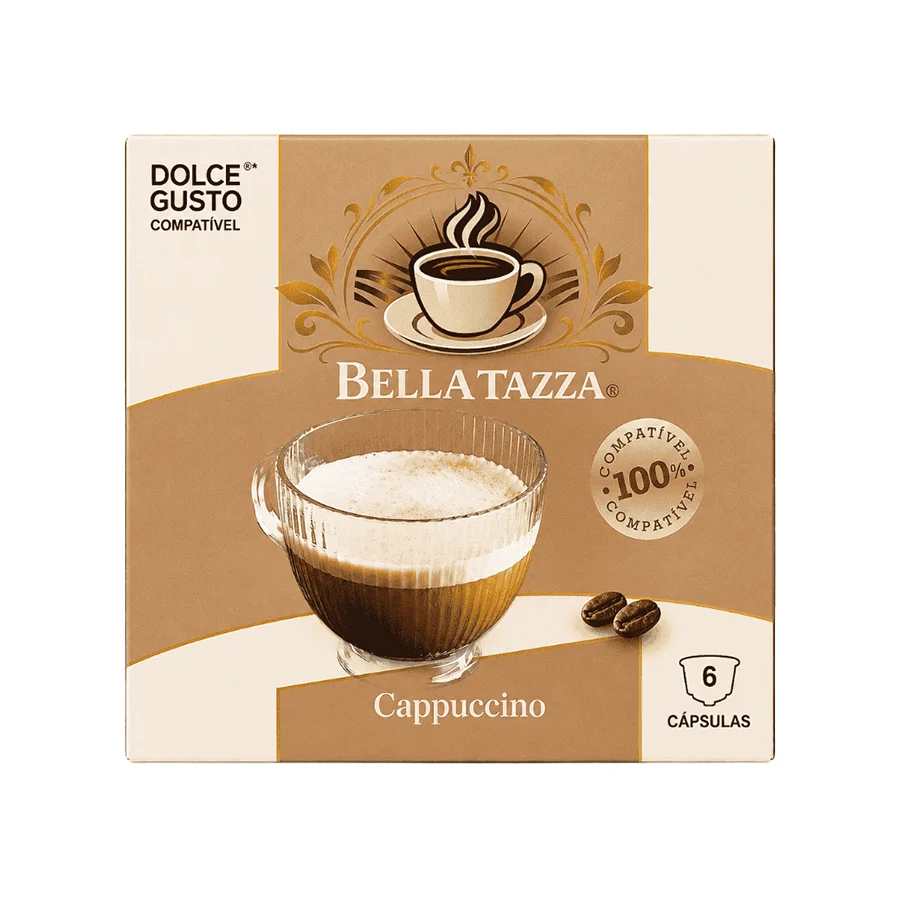 Bella Tazza Cápsulas de Cappucino Compatível Dolce Gusto 6 un - Image 2