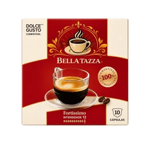 Bella Tazza Cápsulas Café Fortíssimo Compatível Dolce Gusto 10 un