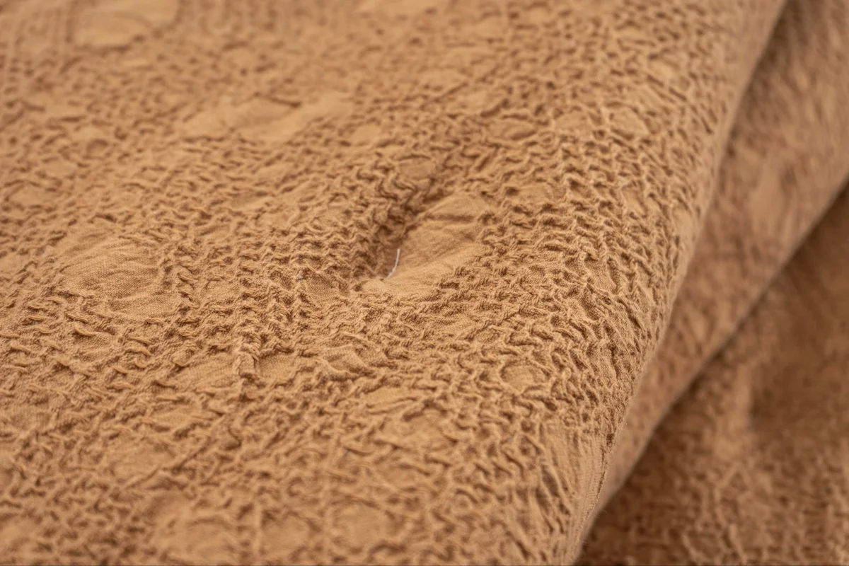 Colcha Jacquard Bruma Camel - Image 5