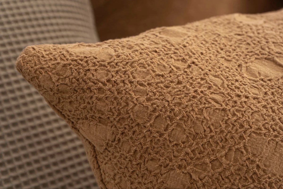 Colcha Jacquard Bruma Camel - Image 3