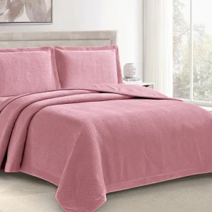 Colcha em Veludo Velen Rosa