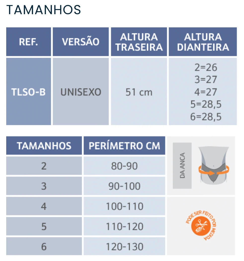 Colete Rígido Toráxico Lombro-Sacro - STAR BRACE - TLSO-B - Image 5