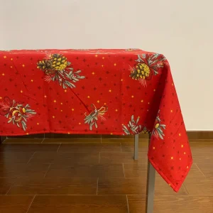 Toalha de Mesa Natal Bolas - Anti Nódoas