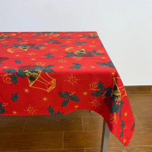 Toalha de Mesa Natal Candeeiro - Anti Nódoas
