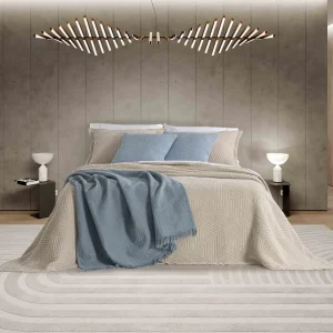 Colcha Jacquard Tomilho Bege
