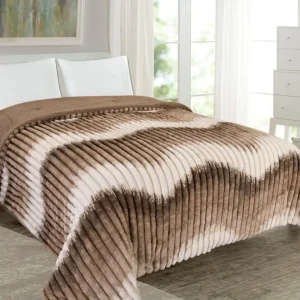 Edredom de Borrego Atlas Taupe