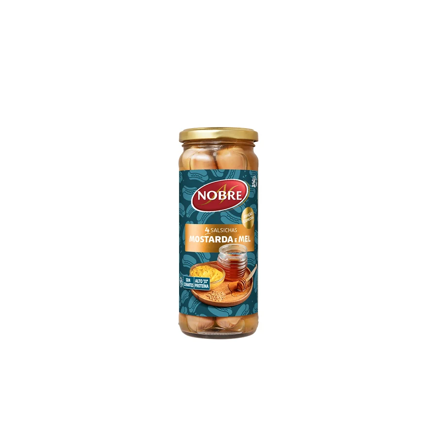Nobre Salsichas Hot Dog Mostarda e Mel 210 gr - Image 2