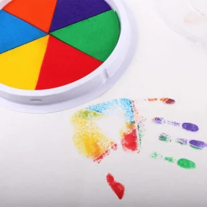 Kit de pintura criativa e divertida com os dedos (6 cores)