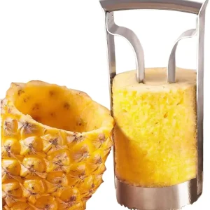 Simplifique o corte do ananás com o nosso cortador de ananás em aço inoxidável